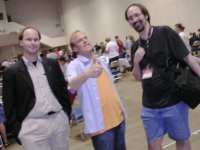 Brian and Alan pose with Adam Sessler