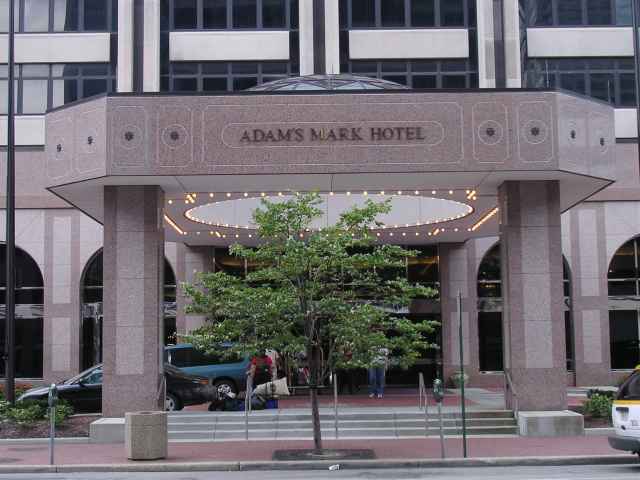 The Adam's Mark hotel front