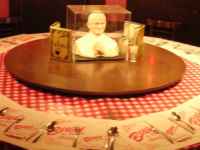 Buca di Beppo's Pope bust