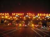 Chicago Skyway Toll Bridge sign