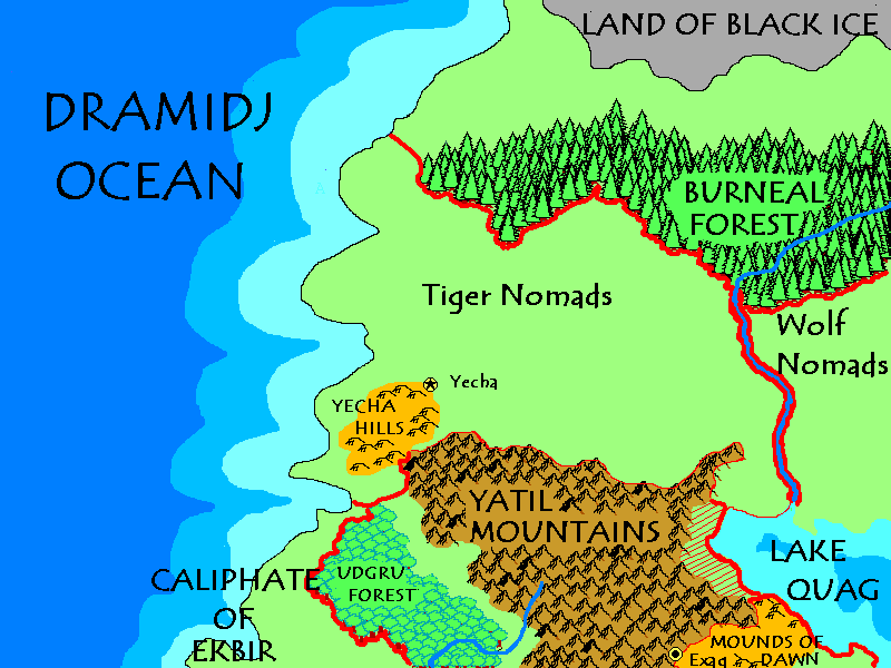 Part of the map of the Flanaess