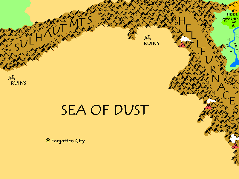 Part of the map of the Flanaess