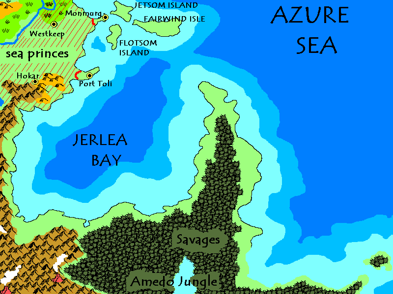 Part of the map of the Flanaess