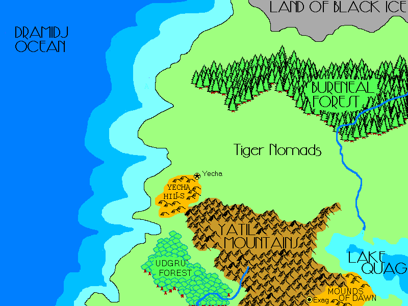 Part of the map of the Flanaess