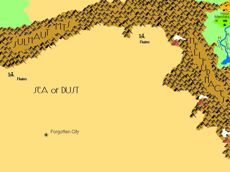 Part of the map of the Flanaess