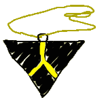 Picture of triangular amulet