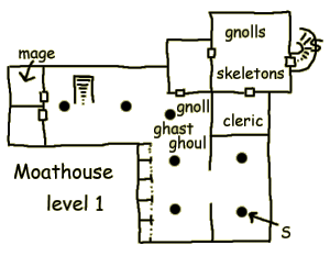 map of moathouse dungeon level 1