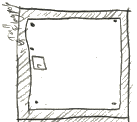 Map of the tower's roof