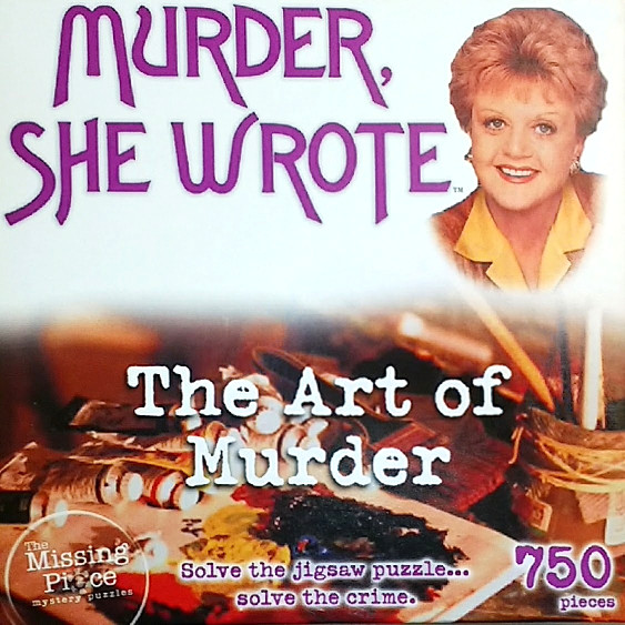 Cover of box for the jigsaw puzzle the Art of Murder