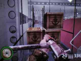 Screenshot: A waist high crate in your way